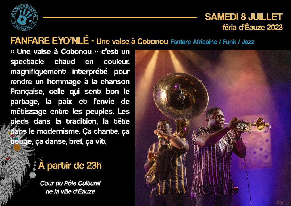 Fanfare eyo'nlé une valse a cotonou Feria éauze los bambasitos 2023