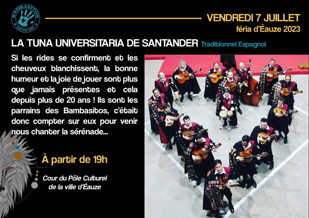 La Tuna Universitaria de Santander Feria éauze los bambasitos